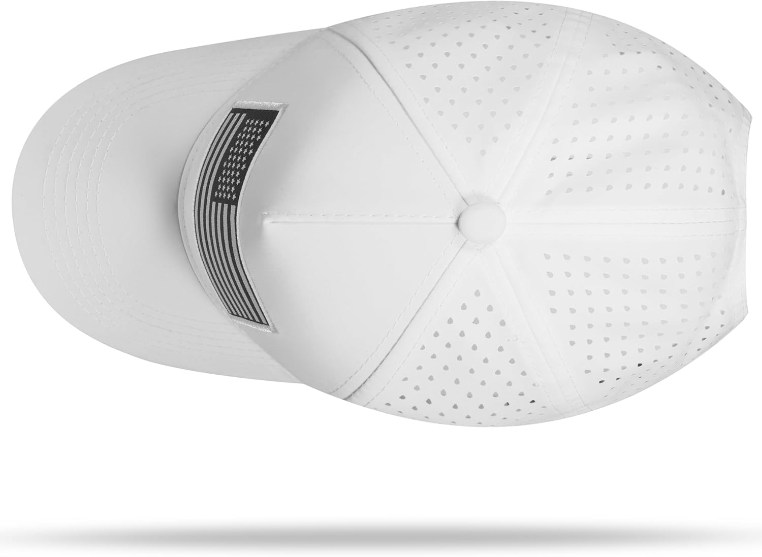 American Flag Trucker Hat, Quick Dry Baseball Cap for Men & Women, Laser Cut Mesh Waterproof Snapback Hats - Image 4