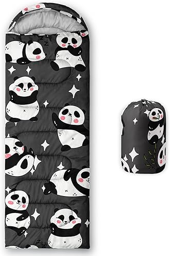 QOOMO Camping Sleeping Bags,3 Season Warm & Cool Weather,Lightweight,Waterproof Sleeping Bags for Adults & Kids,Traveling,and Outdoors,Camping Gear