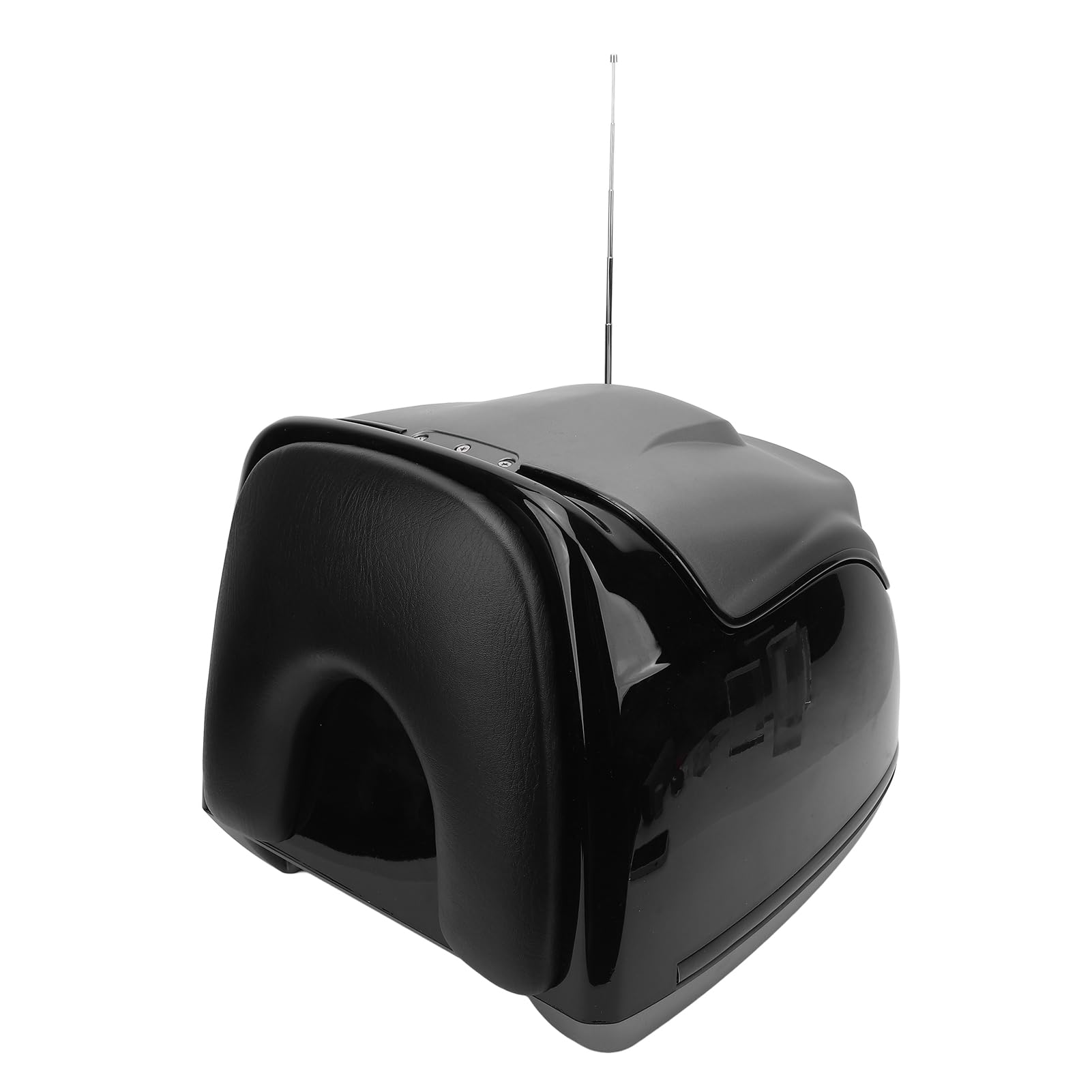 Motorcycle Top Case Retro Style Eau 38L Boîte de Coffre de Stockage de Grande capacité pour Les Scooters Motos électriques Bikes ABS Matériau (Ti Or)