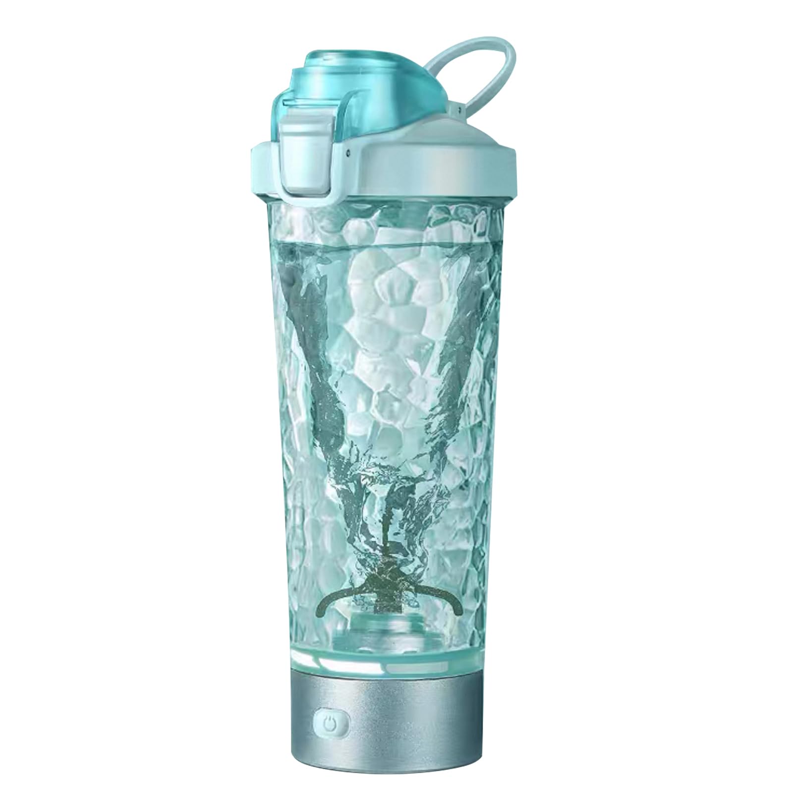 Bottiglia shaker elettrica per proteine, miscelatore elettrico per proteine, 680,4 g, nero, ricaricabile, frullatore, senza BPA, in Tritan (blu)