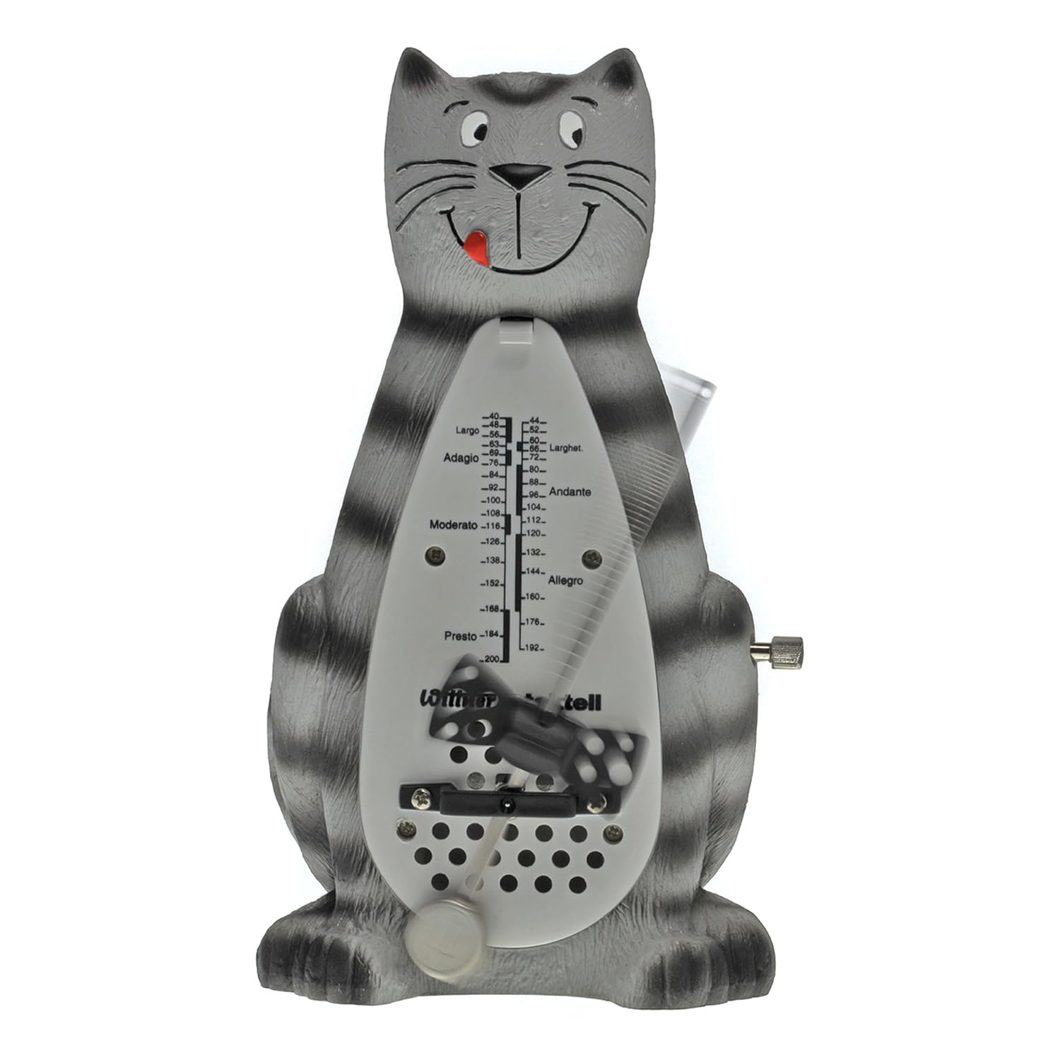 Wittner Kater 839021 mechanisch aufziehbares Metronom mit keepdrum Mikrofasertuch