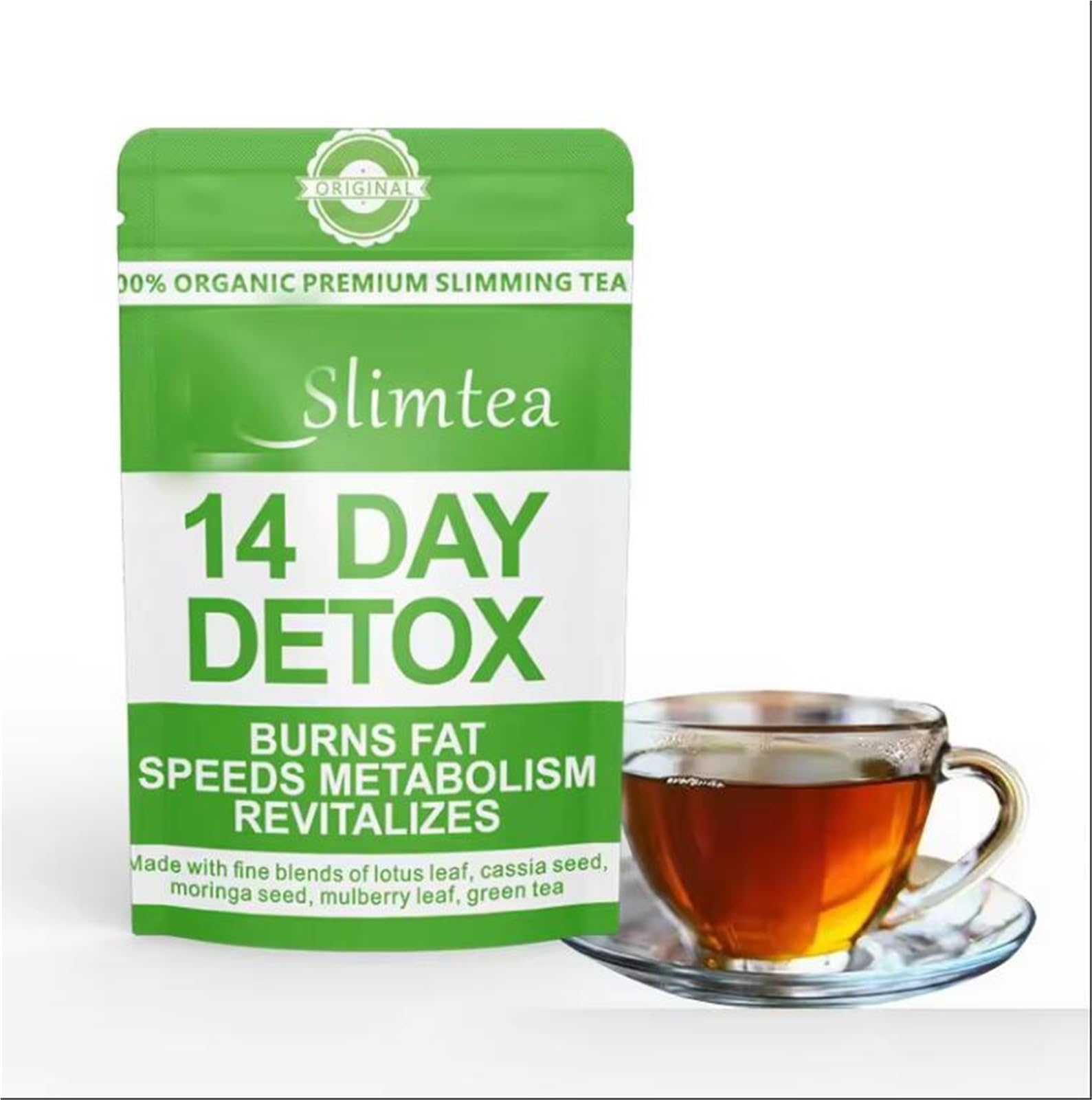 KLYso Slimming Tea, Natural Detox Tea Bags For Weight Loss, Belly Fat Burner(1PCS)