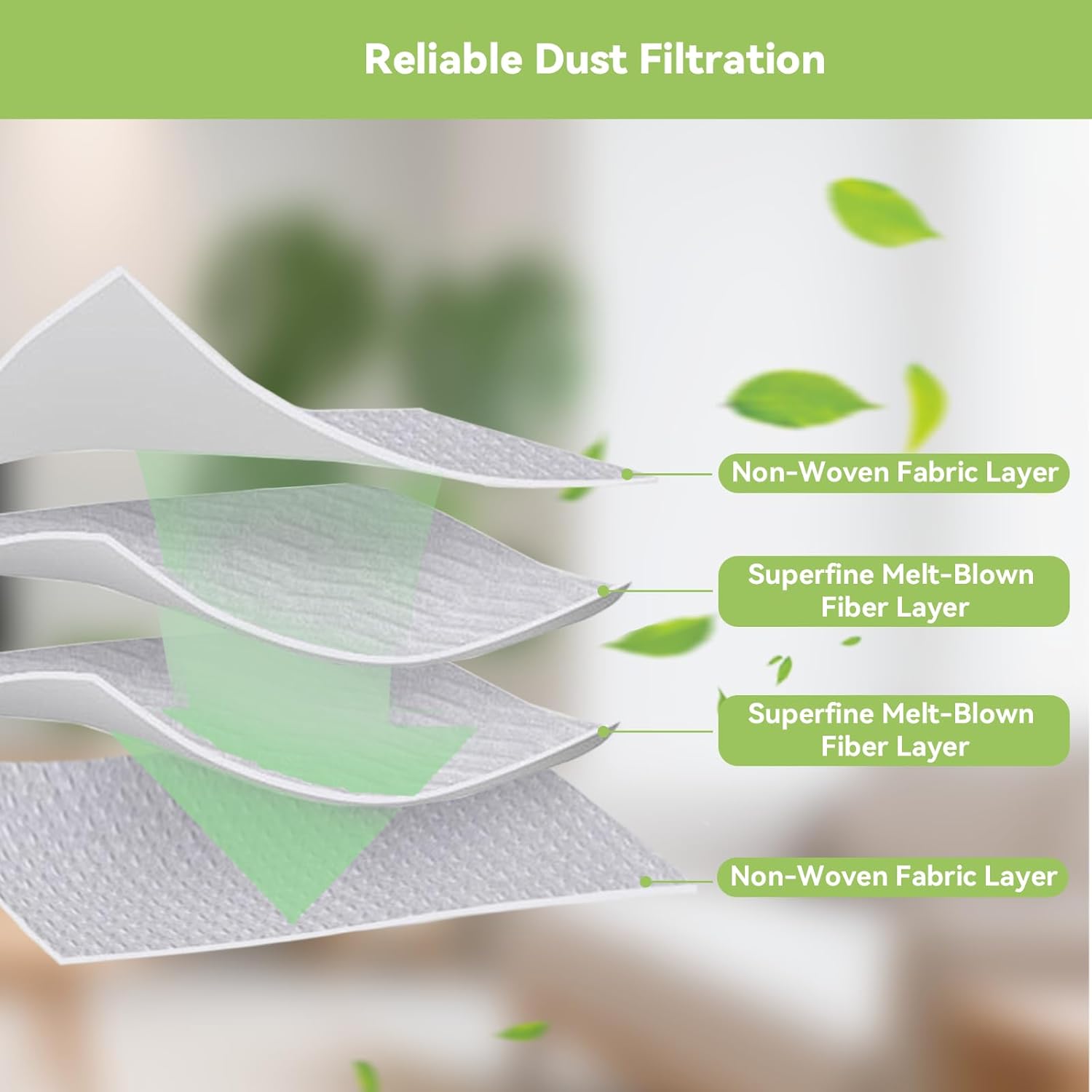 20-Pack MS1 Dust Bags for MONSGA MS1 MAX Robot Vacuum - Replacement Parts, Disposable Large Capacity Vacuum Bags