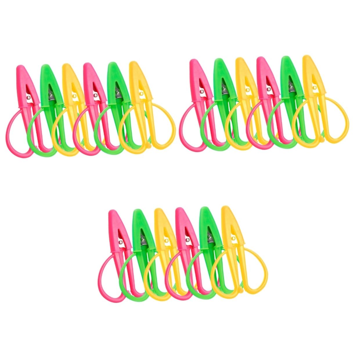 Lurrose 18pièces Mini Ciseaux Inoxydable Avec Couverture Ciseaux De Couture Et Broderie Portables Pour Travaux Manuels Et Découpes De Tissu Pratique Et Léger