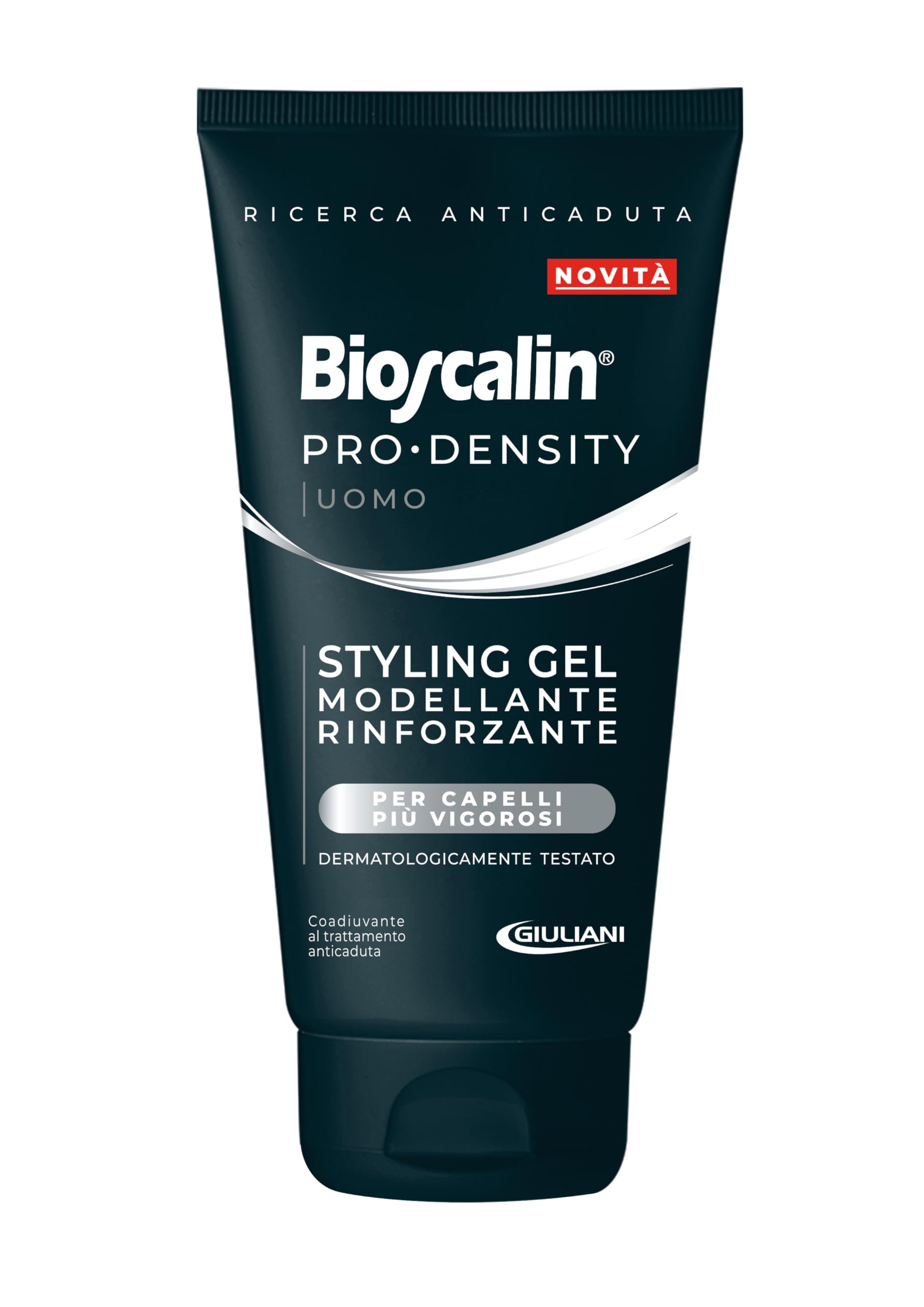 Bioscalin PRO•DENSITY Uomo Styling Gel, Modellante, Rinforzante per Capelli più Vigorosi, Senza Alcool, Parabeni e Siliconi, 150 ml