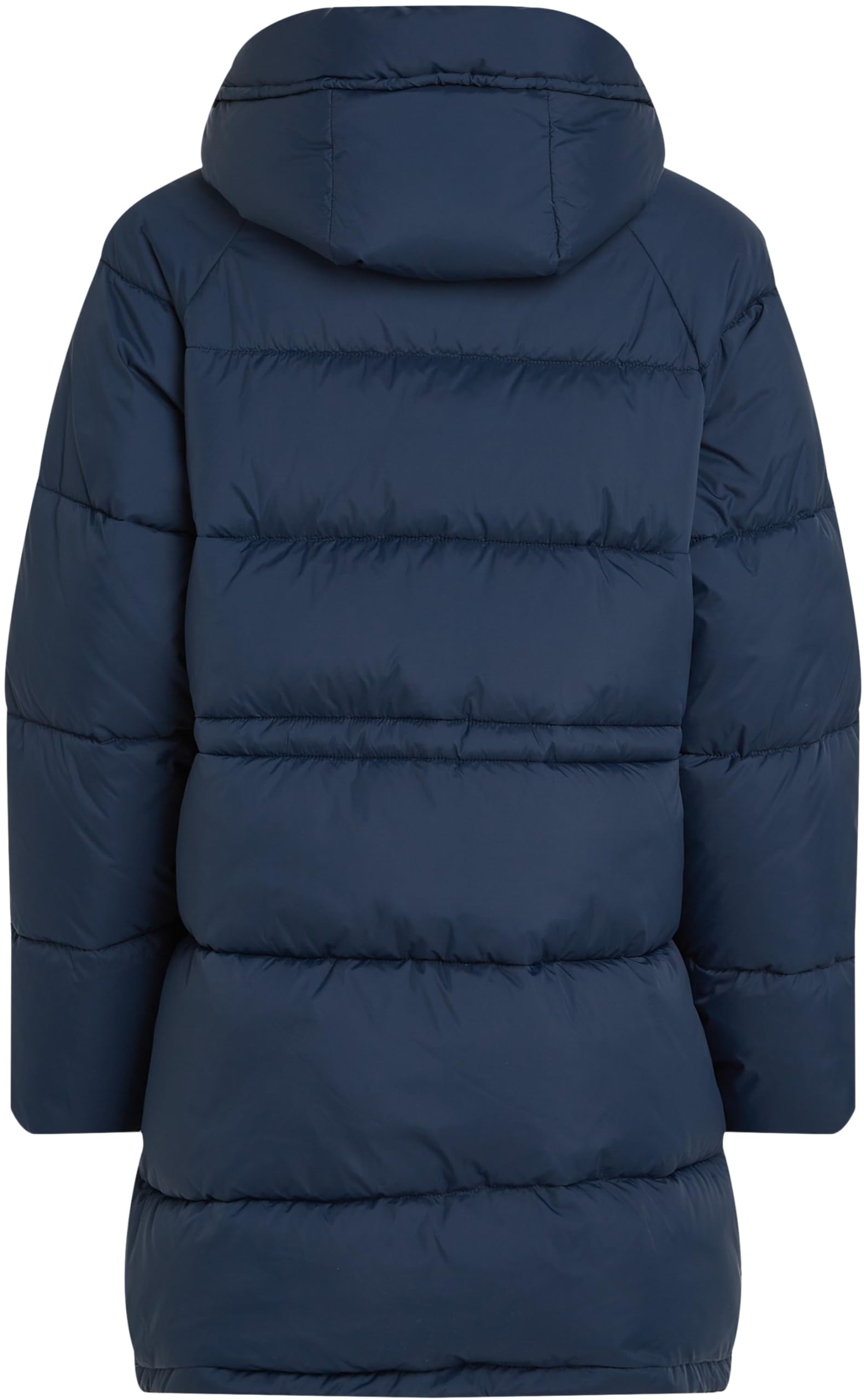 Tommy Jeans Damska kurtka puchowa TJW MIDI ASPEN PUFFER DW0DW18842, niebieska (Dark Night Navy), L, Niebieski (Dark Night Navy), L