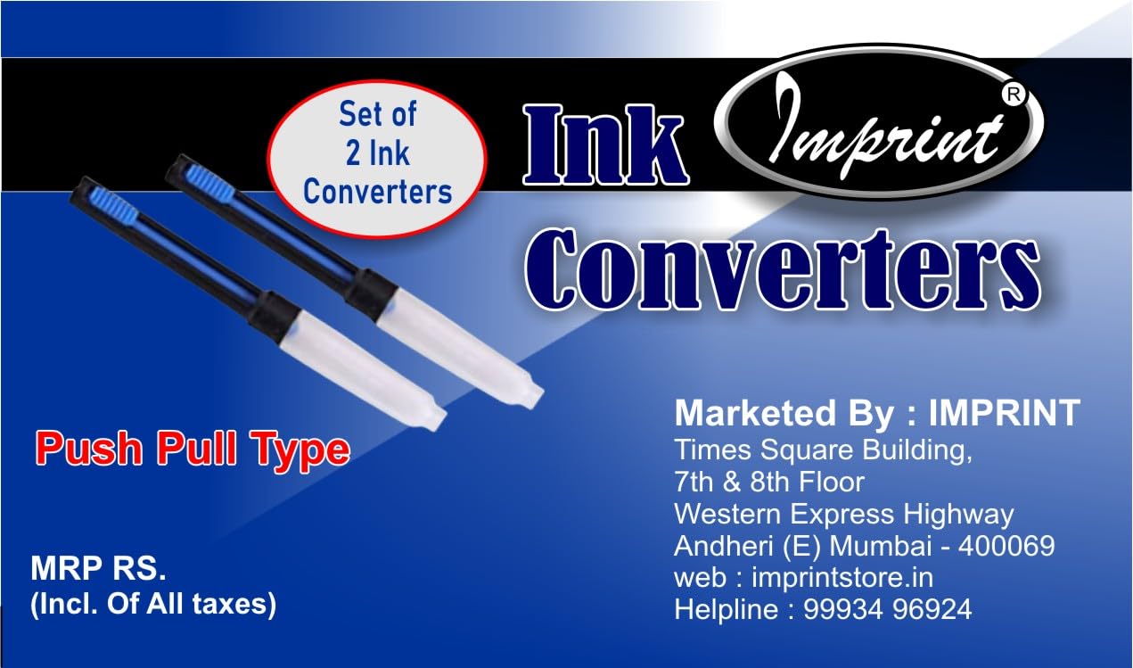 Imprint Fountain Pen Ink Converter Pack of 2(Push/Pull Type), Universal Converter (B06XC62Y6M) Amazon Price History, Amazon Price Tracker