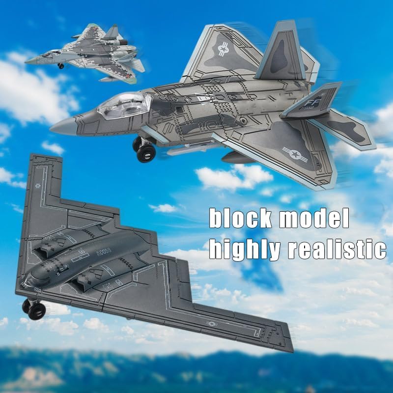 JMBricklayer Set di blocchi da costruzione per adulti, 60013 B2 modello di aereo da combattimento, collezione