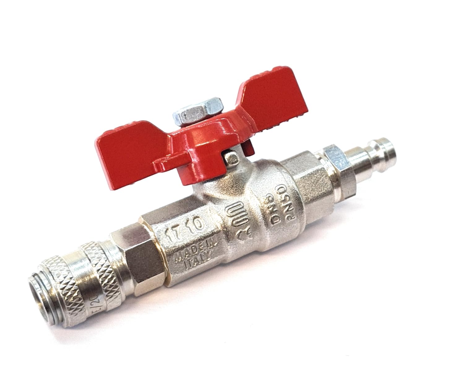 Delta-P Men's Water Fed Pole Valve Tap - Series 21, 6Mm Or 8Mm Hosetail Combinations + O Clips (Series 21 And Series 21 Fe)