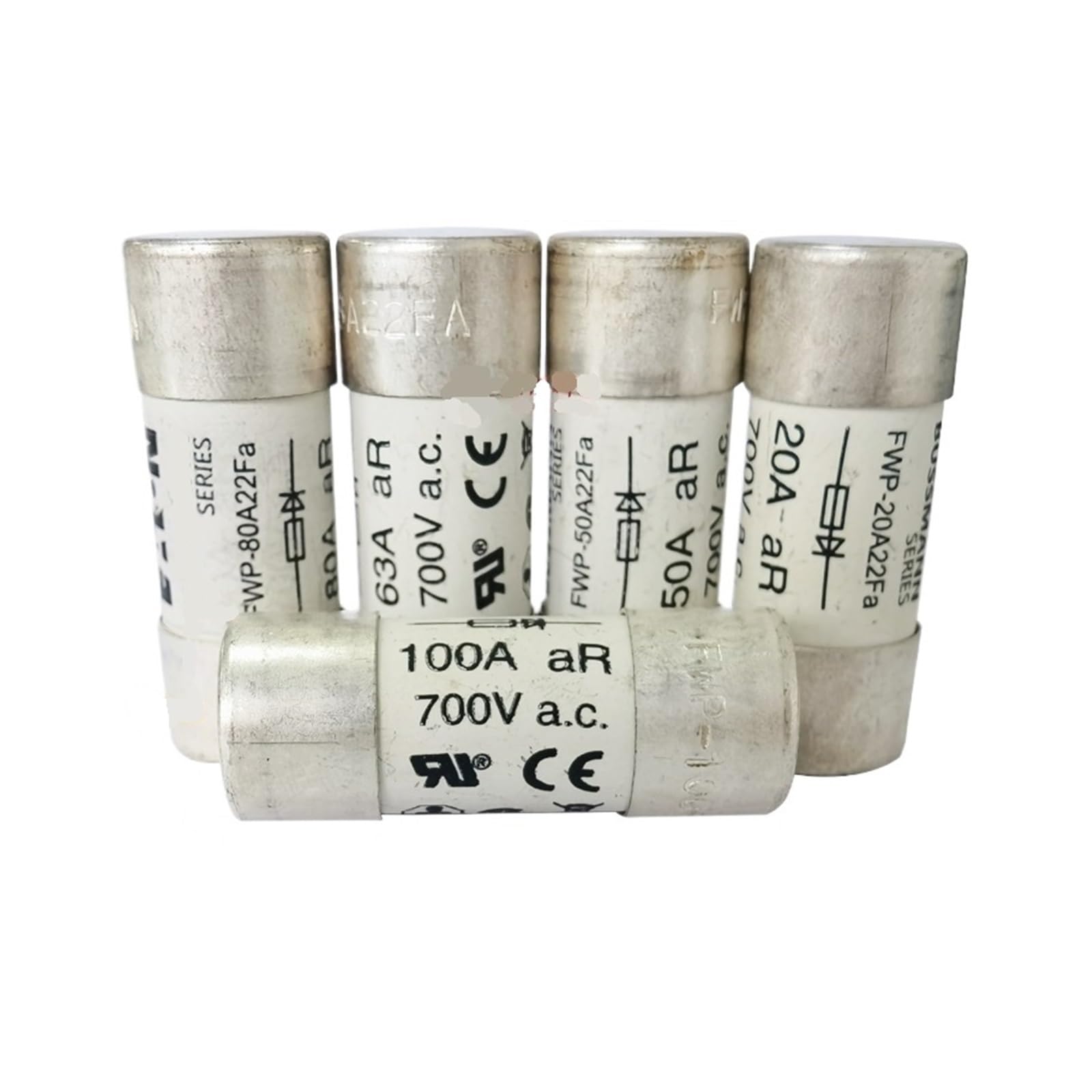 Fusible FWP-50A22Fa cartouche cylindrique 22x58 de protection inverseur et variateur 700V