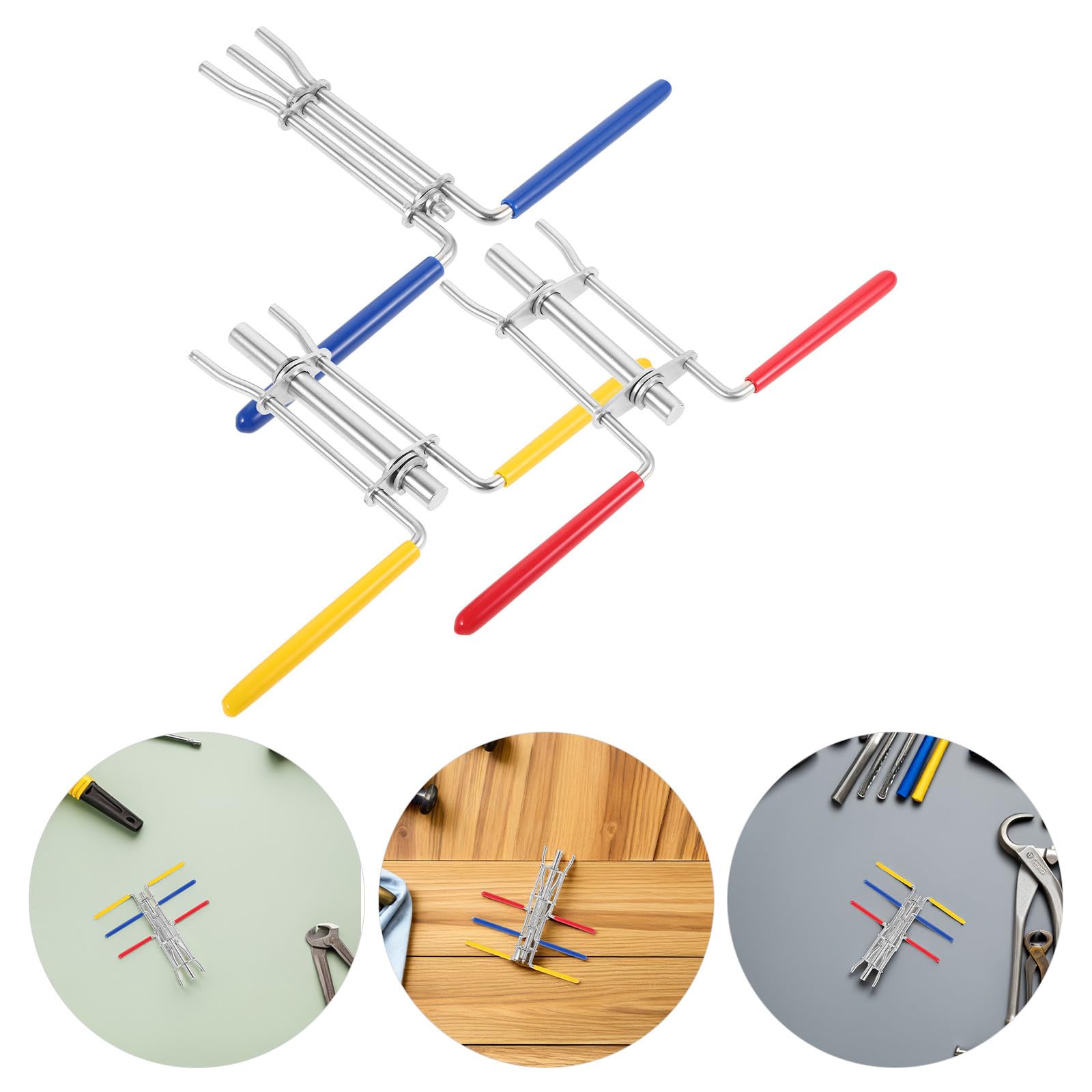 6 Pezzi Kit di Strumenti per Installazione della Guarnizione del Cilindro Idraulico, per Cilindri Idraulici e Aste Pistone Idrauliche, Acciaio Inossidabile e Gomma, per