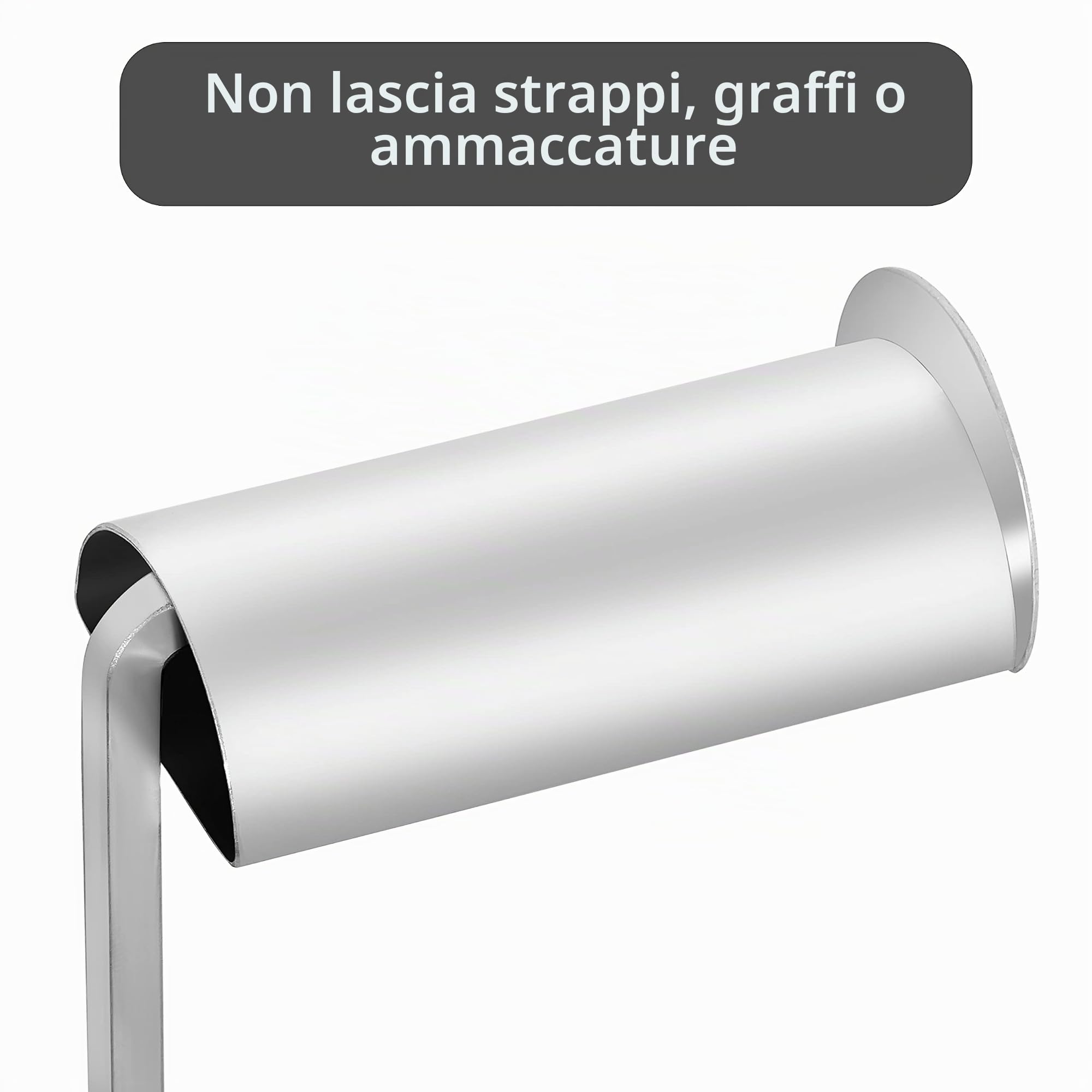 Porta Borse Regolabile [2pz] - Espositore da Terra per Borse e Gioielli, Supporto Borse in Acciaio Inossidabile - Altezza Regolabile, Base Stabile - Argento Metallizzato Lucido