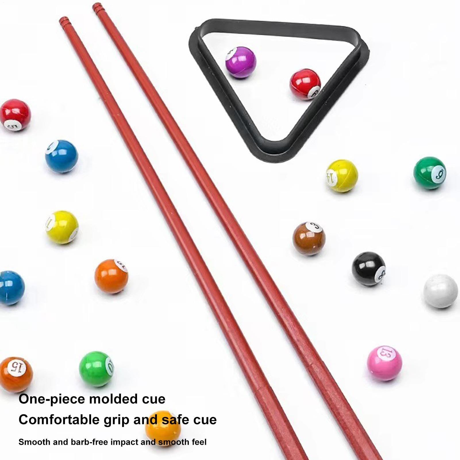Mini jeu de billard – Jeu de billard portable, kit de sport portable | Planche de bureau compacte pour , débutants, maison, salle de classe, fête, activité, voyage, jeu, renforcement des