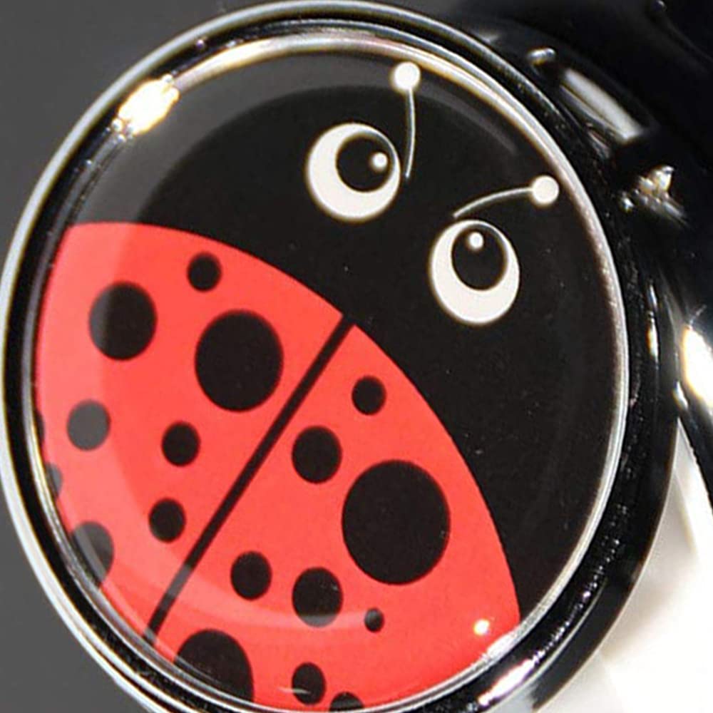Mini portapillole portatile rotondo in metallo 3 scomparti coccinella per medicine e tablet