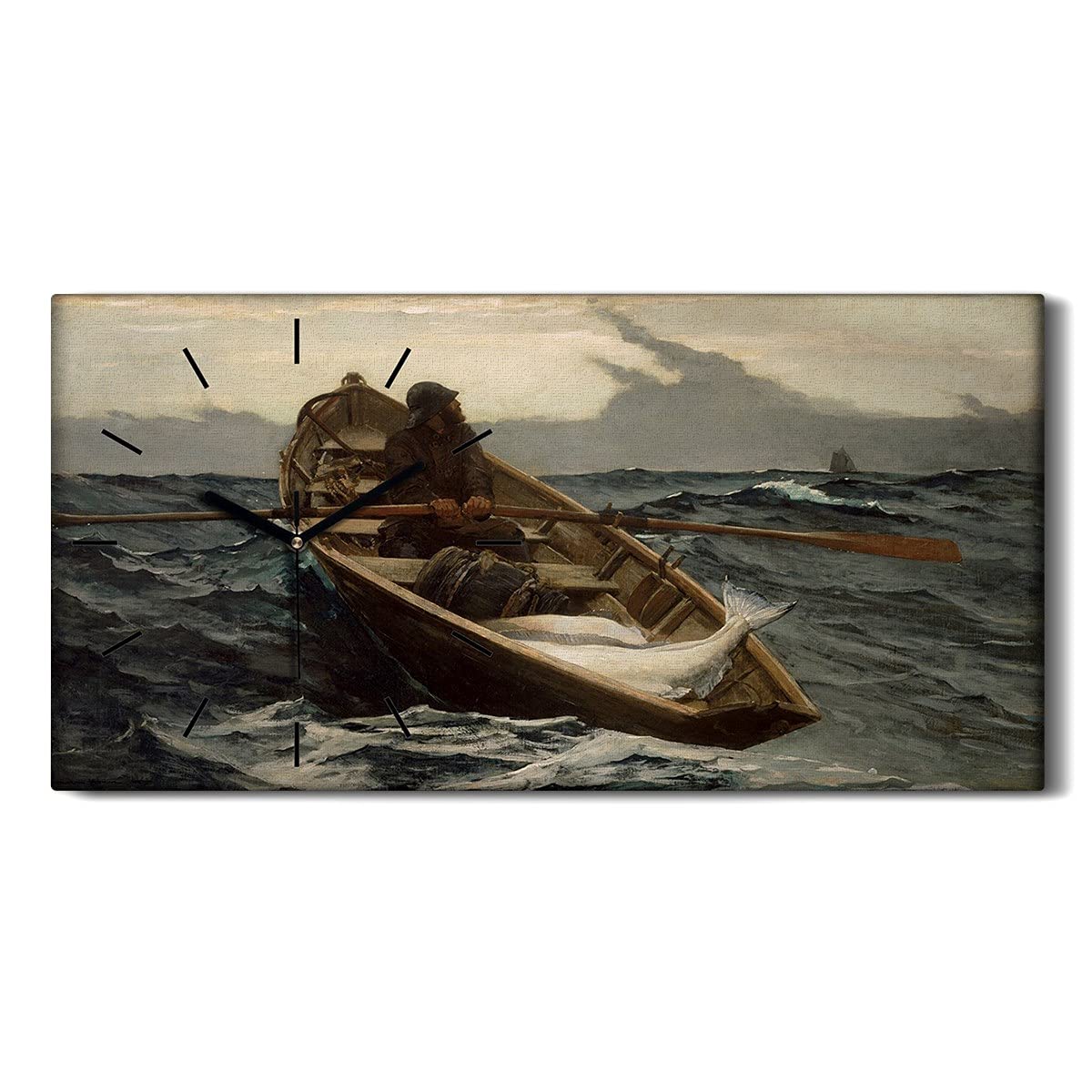 Art Mural Salon et Chambre Horloge Toile Winslow Homer Marine