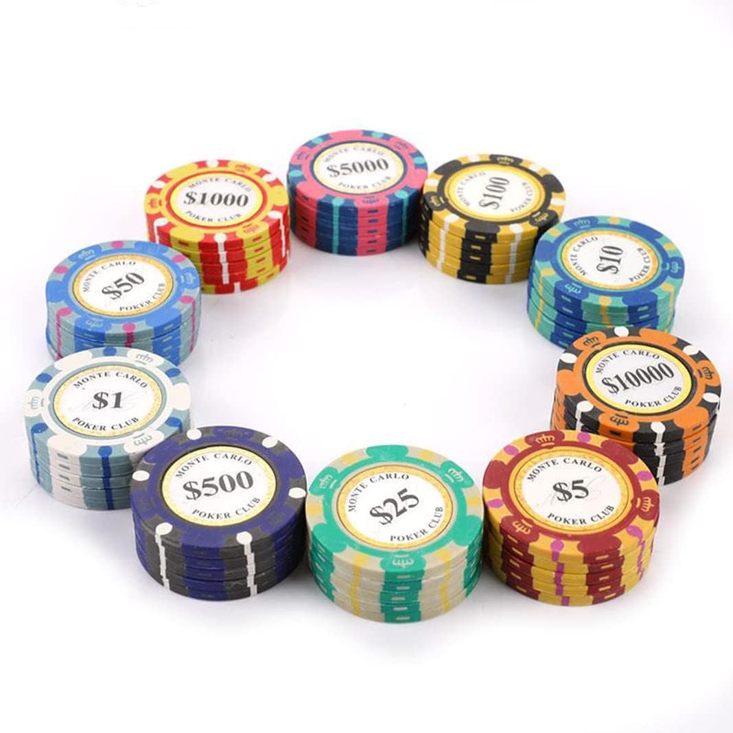 Żetony do pokera 40mm ceramiczne monety kasynowe Texas Holdem 25 szt.