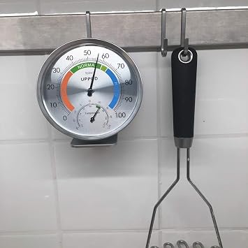 5 Indoor Outdoor Hygrometer/Thermometer, Humidity Gauge Indicator Temperature Humidity Monitor, Analog Hygrometer Humidor (English Version)