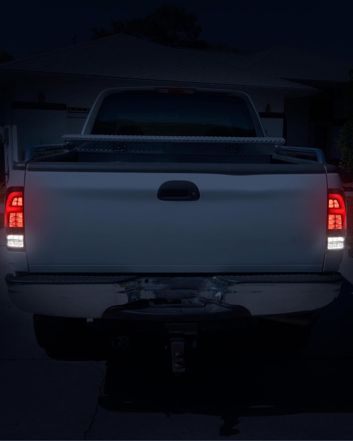 KEWISAUTO LED Taillight for 1997-2003 Ford F-150, Smoked Tail Lamp Rear Brake Reverse Light Turn Signal Running Light for Ford F150 1997-2003, F250 F350 F450 F550 Super Duty 1999-2007 Accessories