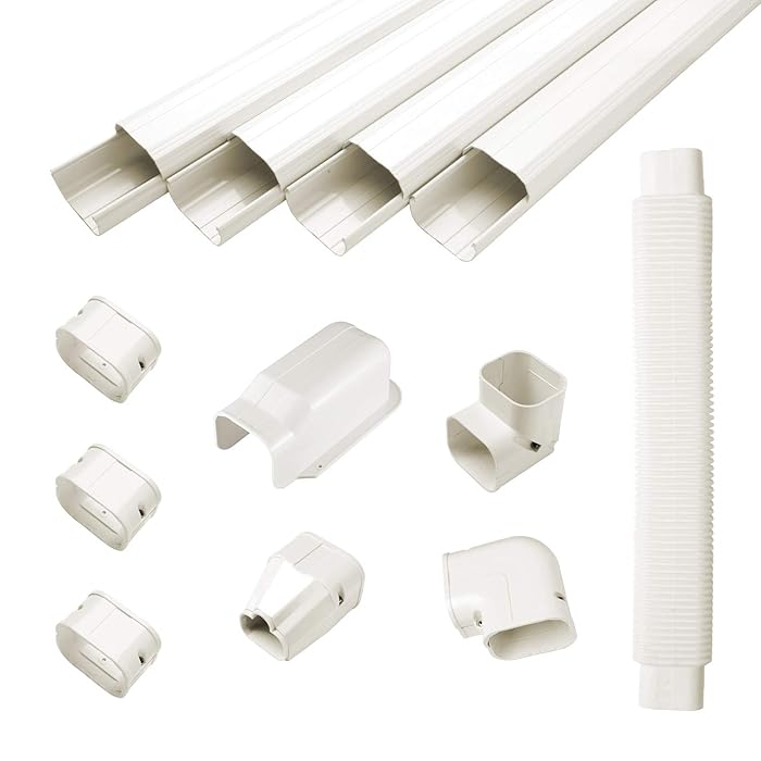 Buy GUYAAC 3" W 15Ft L Air Conditioner Decorative PVC Line Cover Kit