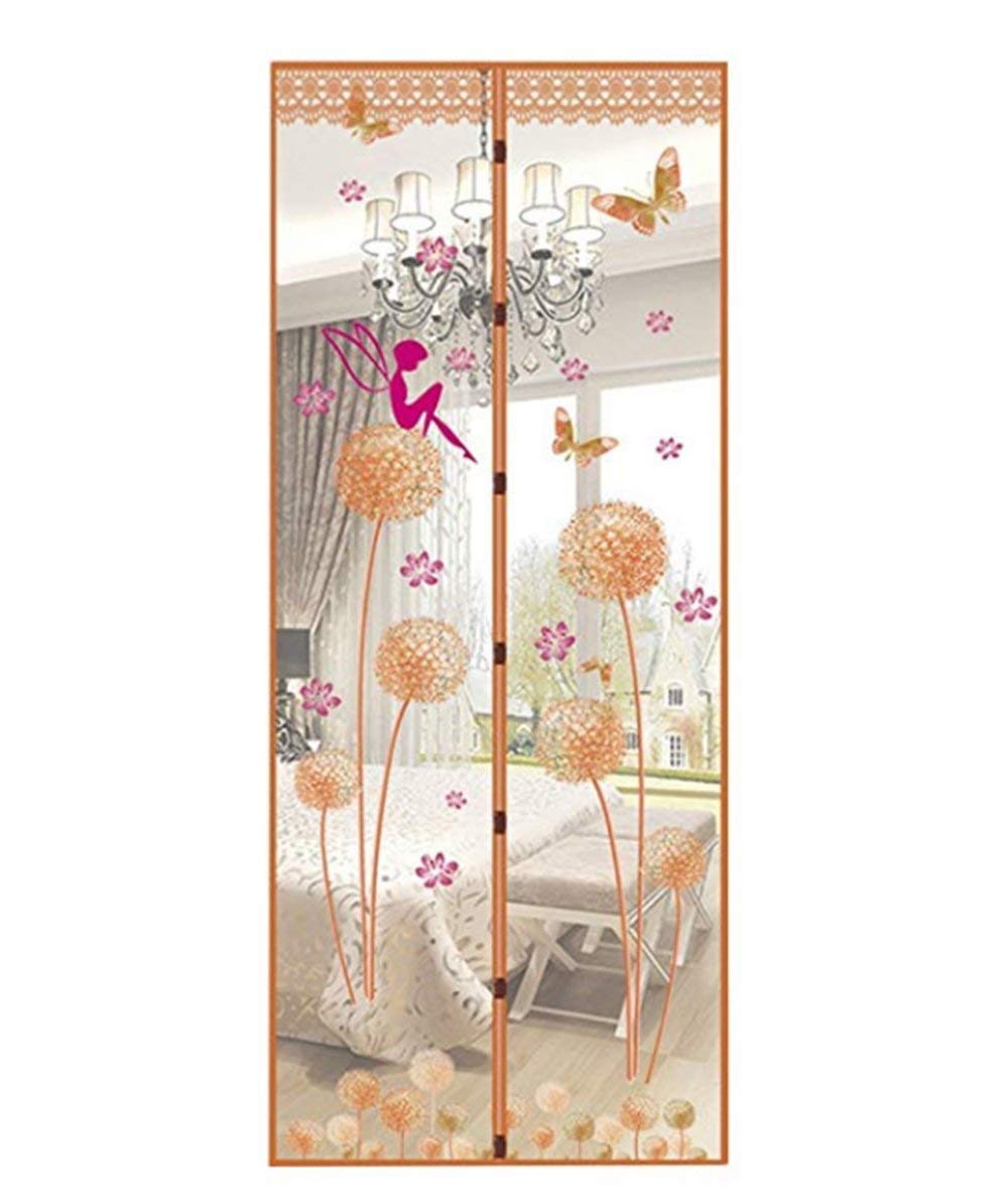 Uministyle Magnetic DOOR Screen Mesh Curtain, Brown, 90 * 210cm