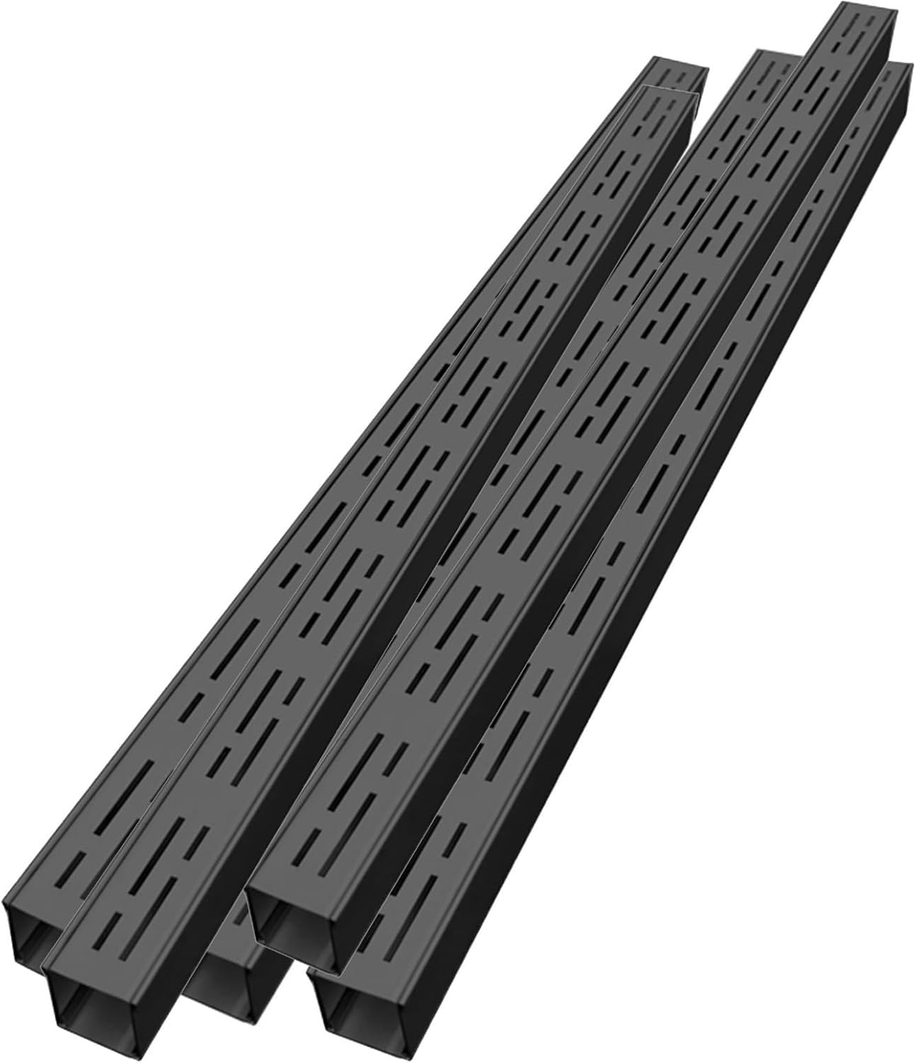 Xaohua One Color Durable Stainless Steel Garden Drainage Grates - Black Metal Channel Drain For Efficient Outdoor Water Management(100Cmx10cmx3cm 4Pack)