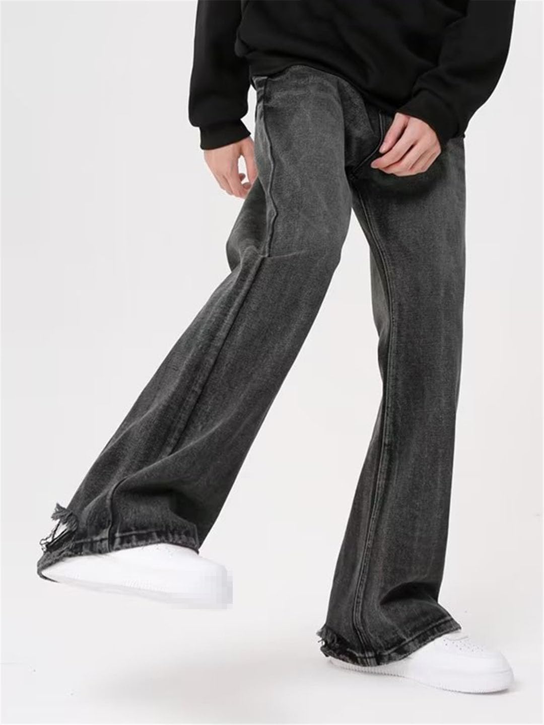 Vogrtcc Pantalones Vaqueros Casuales De Mezclilla para Hombre