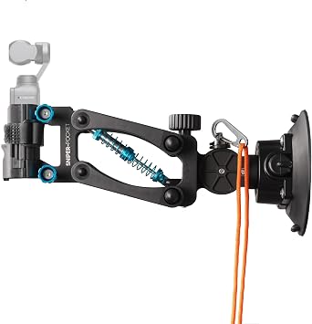 Osmo Pocket 3 Car Suction Cup with Bracket, Blade Arm Shock Absorbing Car Shooting System with Safety Harness Compatible with DJI Osmo Pocket/Gopro Action Camera...