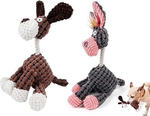 Miniatura 10 de Juguete chirriante de peluche divertido para perro, juguete chirriante de felpa para perros, juguetes duraderos para masticadores agresivos,