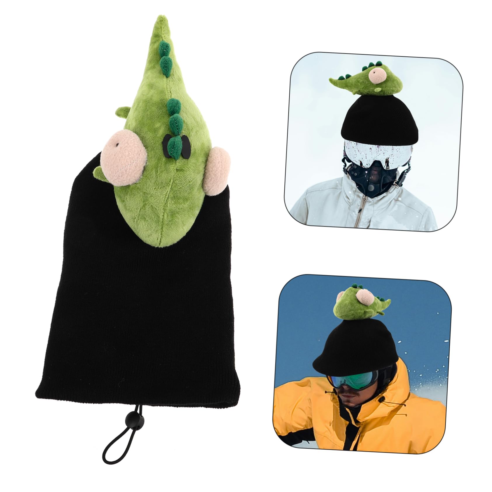 Copertura Per Casco Invernale Animale Peluche Copertura Protettiva Carina Per Casco Sci Snowboard