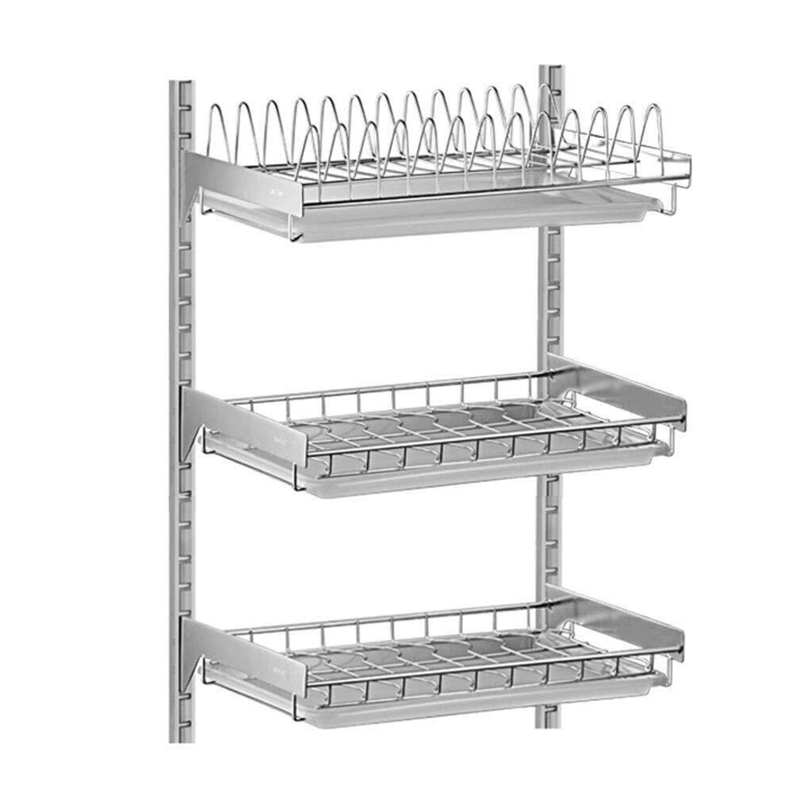 MYUYEE Dish Drying Rack, Kitchen Dish Rack, Shelf Drainer Rack Wall Mounted Kitchen Rack Drain Rack Spice Rack Chopsticks Dish,42 * 26.6 * 40Cm(42 * 26.5 * 60Cm)