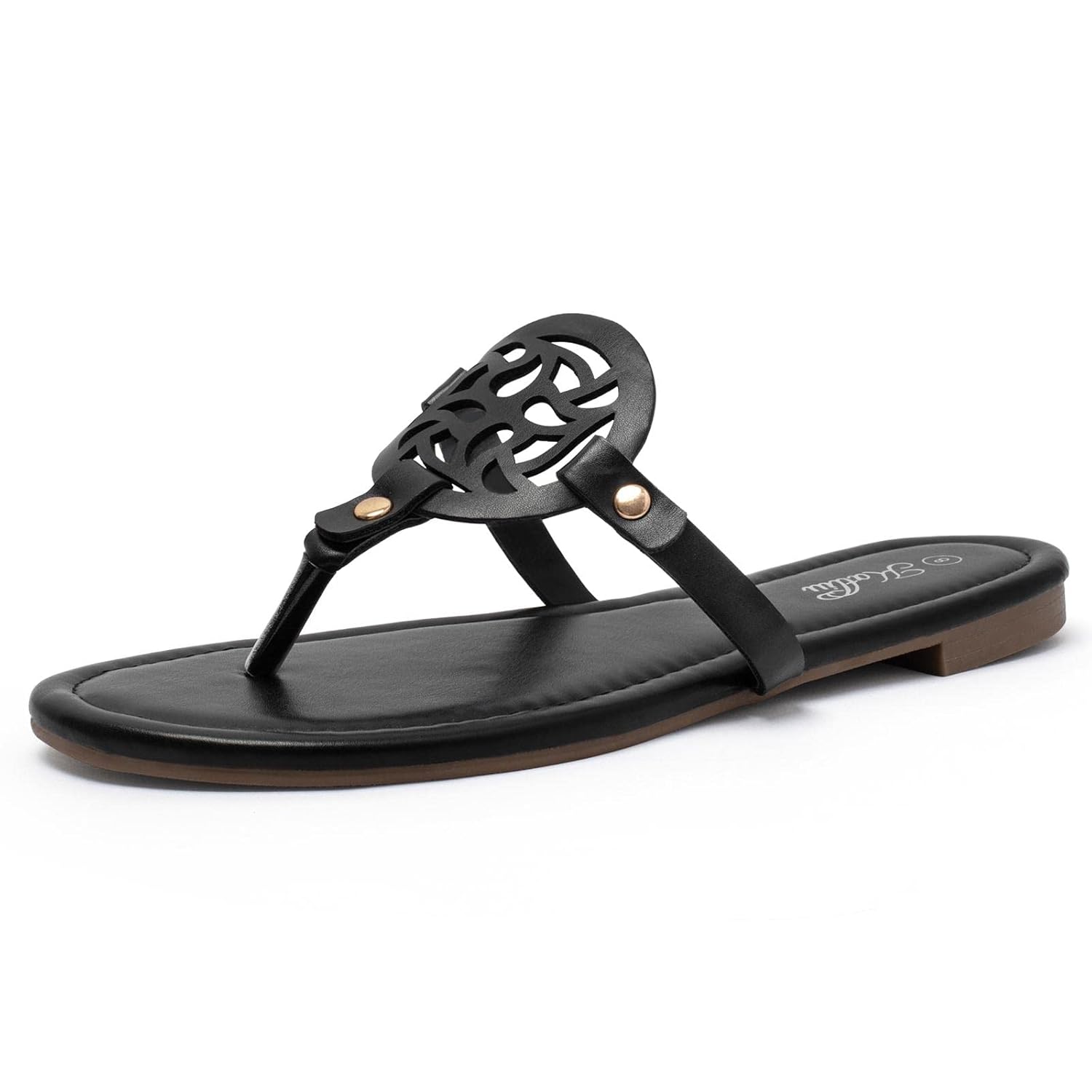 katliu Womens Flat Sandals Flip Flop Sandals Comfortable Dressy Thong Sandals