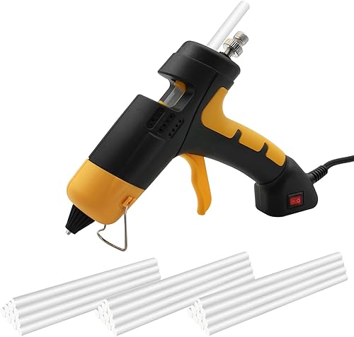 WBJKZJD Mini pistola de pegamento caliente, pistola de pegamento termofusible con 30 barras de pegamento, kit de pistola de pegamento caliente