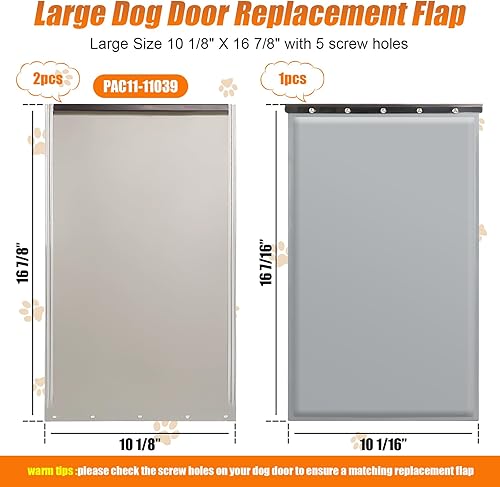 Miniatura 2 de PAC11-11039 - Solapas de repuesto para puerta de mascotas para perros y gatos, puertas de repuesto compatibles con puertas para mascotas Freedom