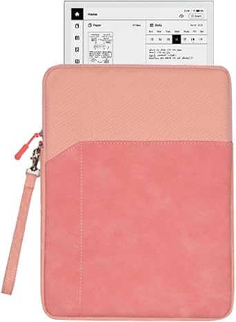Tablet Sleeve for VIWOODS AiPaper Carta 1300 AI E Ink Tablet 10.65,360 Protective Bag Carrying Case Water-Resistant,Pink.