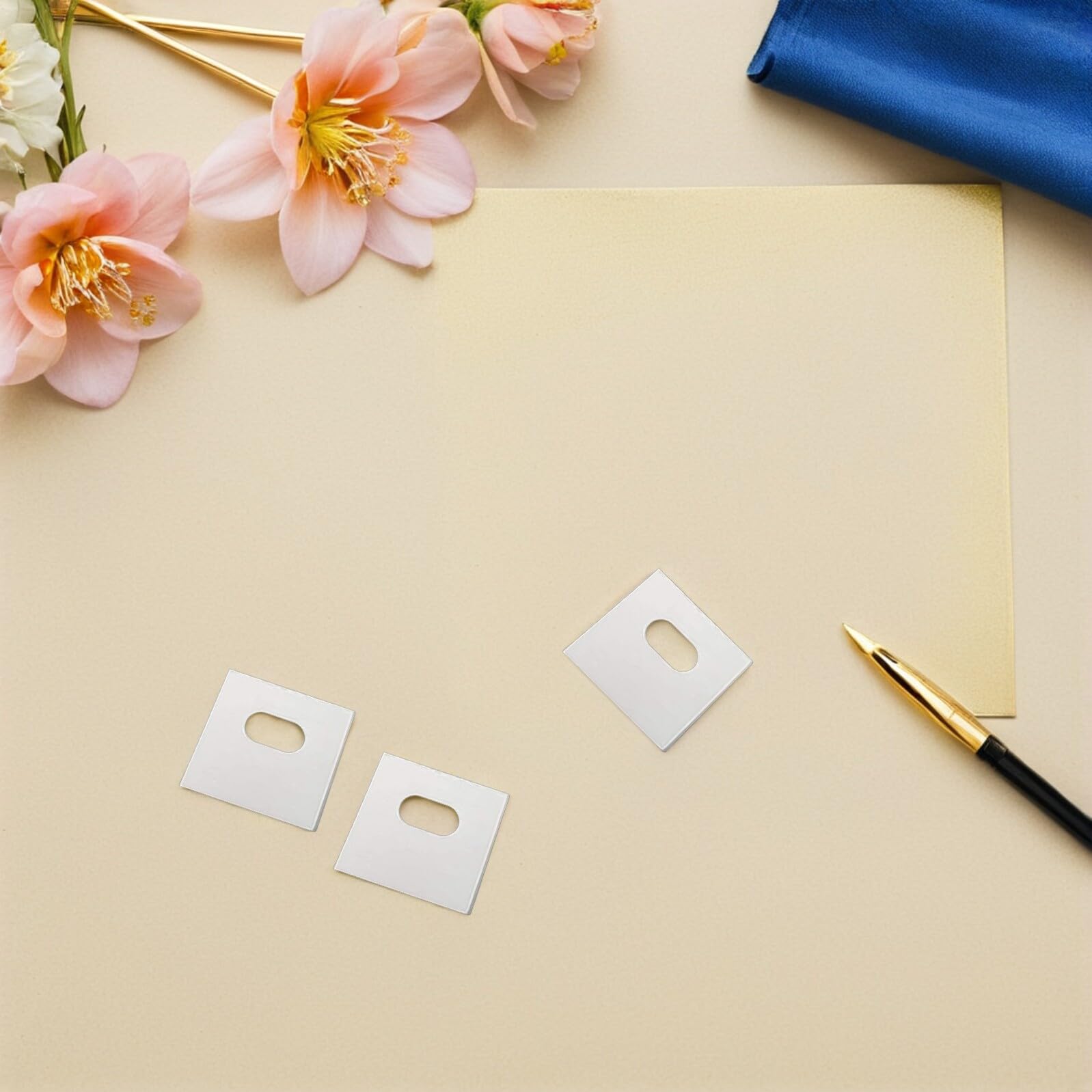 Pestañas de Reparación 60 Piezas PVC Persianas Verticales | Blanco, Adhesivas, Repuesto para Lamas, Kit de Reparación y Fijadores para Persianas de Lamas Verticales