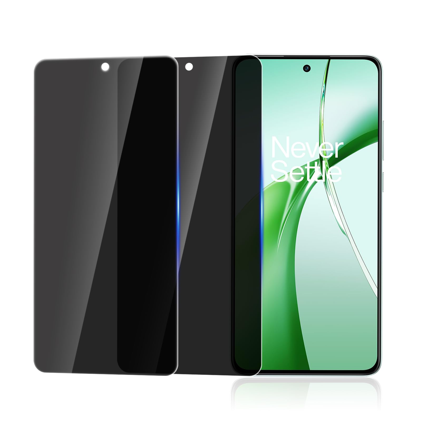 (2 PACK Privacy Screen Protector for OnePlus Nord CE4, [Anti-Spy] [9H Hardness] [Anti-Scratch] [Bubble Free] Tempered Glass Screen Protector for OnePlus Nord CE4