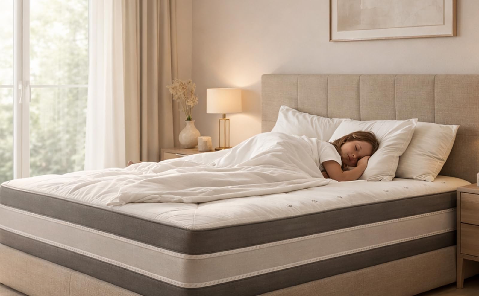 Materasso francese memory foam lettoMisure Personalizzabili MED Anallergico e Ipoallergenico, Nuova tecnologia Confort Premium Ortopedic Med Made in italy 120x190x25, Memory Foam