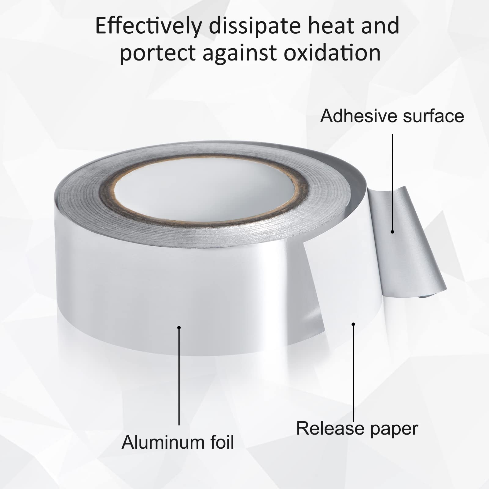 Nastro Adesivo In Alluminio 50m X 48mm - Resistente Alle Alte Temperature E Impermeabile - Foto 9