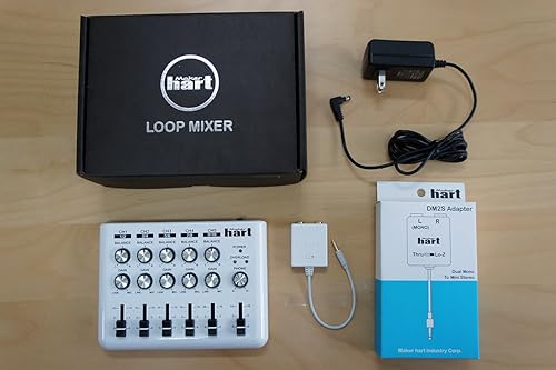Miniatura 6 de Loop Mixer mezclador de audio portátil con estéreo 5 x 35 milímetros entradas 10 x 14 pulgadas y 3 salidas