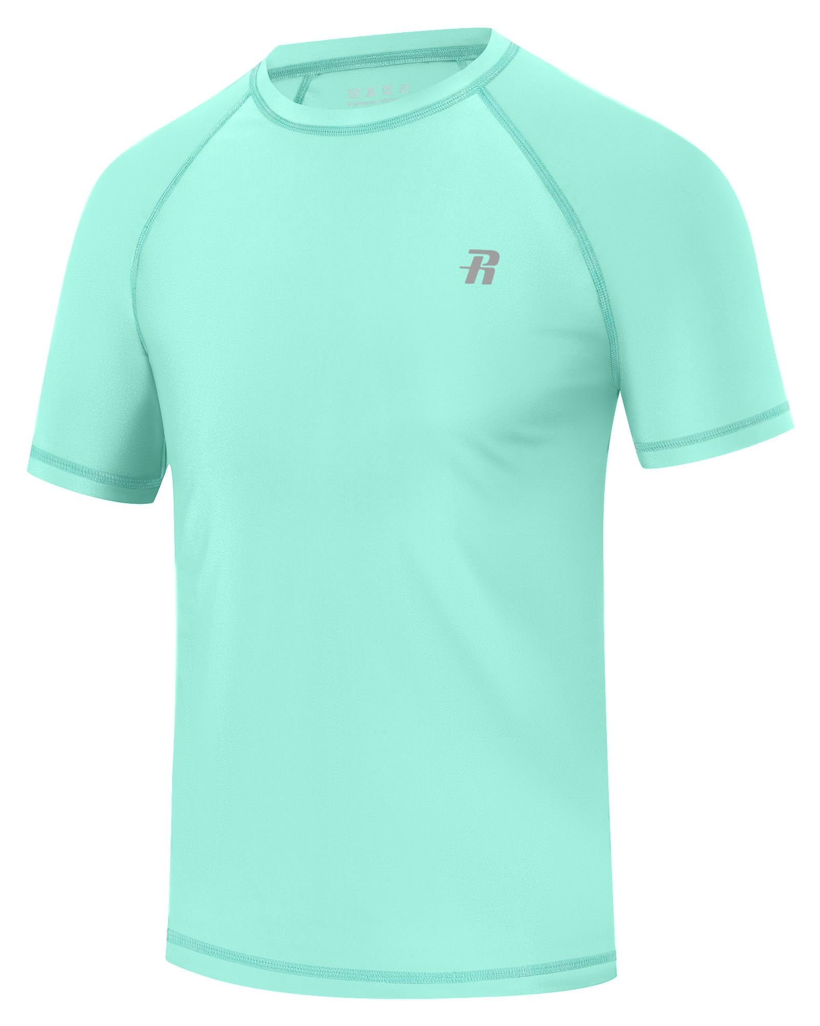 Runhit UV Shirt Herren Kurzarm UPF 50+, Schnelltrocknend Schwimmshirt Atmungsaktives Funktionsshirt, Elastisches Sport T-Shirt für Schwimmen, Laufen, Fitness, Strand & Outdoor
