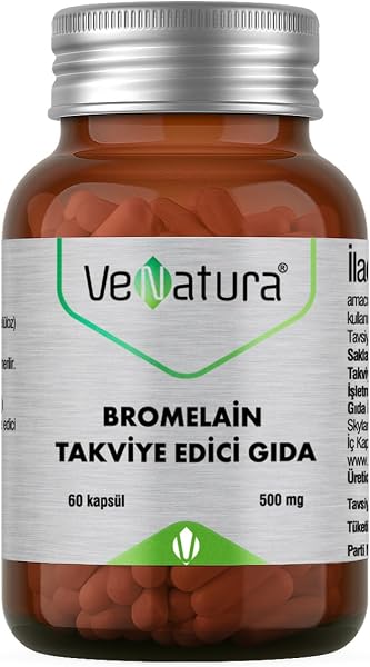 Venatura Bromelain 60 Kapsül AROMASIZ Renkli