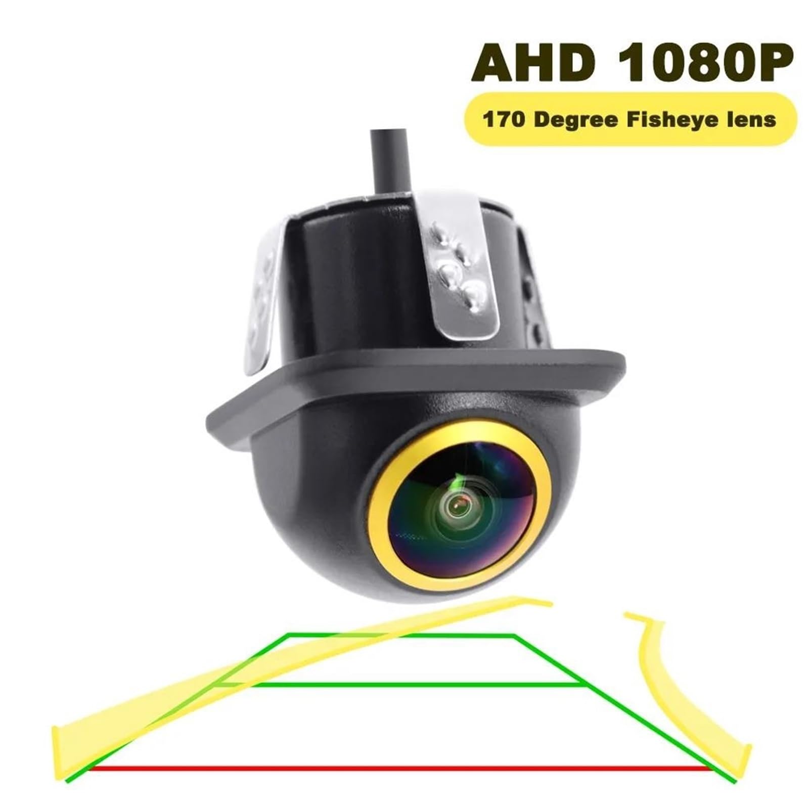 Cámara Trasera Coche AHD 1080P Coche Trayectoria Dinámica Inteligente