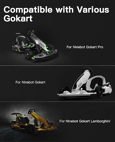 Miniatura 6 de STIO Kit de protección de plástico delantero para GoKart Pro, compatible con Ninebot de Segway GoKart Pro, reemplazos de parachoques delantero