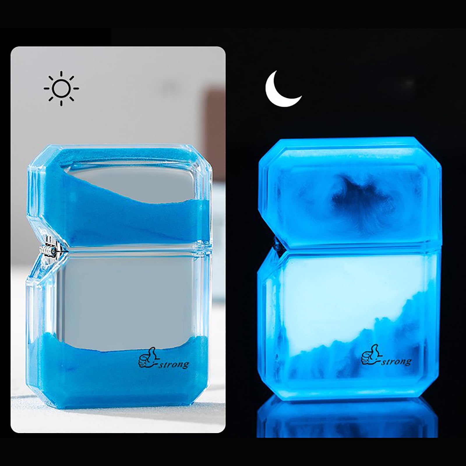 Amazon.com: Quicksand Luminous Windproof Lighter,refillable