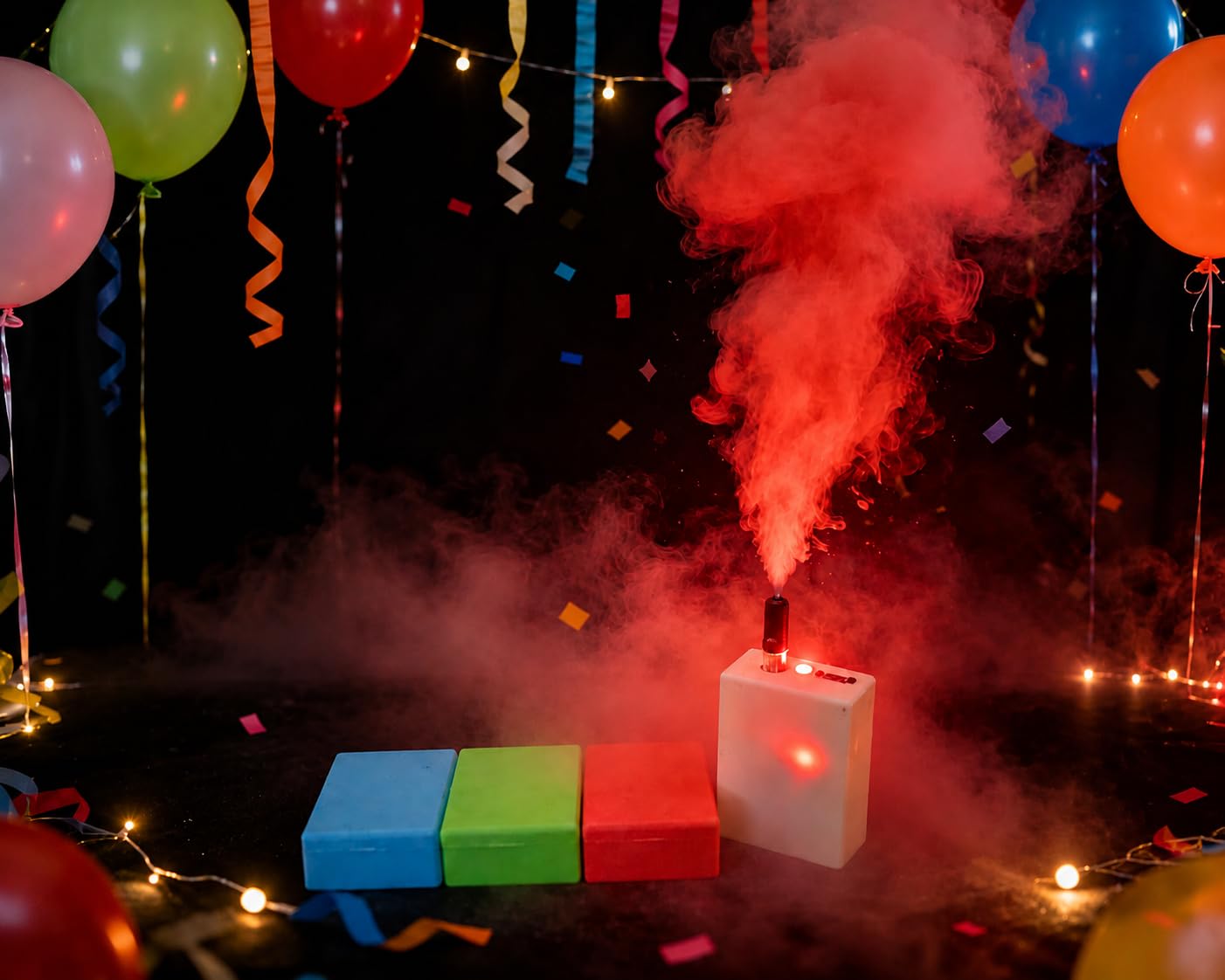 Macchina per nebbia da interni senza fili con telecomando, per DJ, danza, feste, fotografie, eventi all'aperto, effetti scenici, Halloween (regalo)
