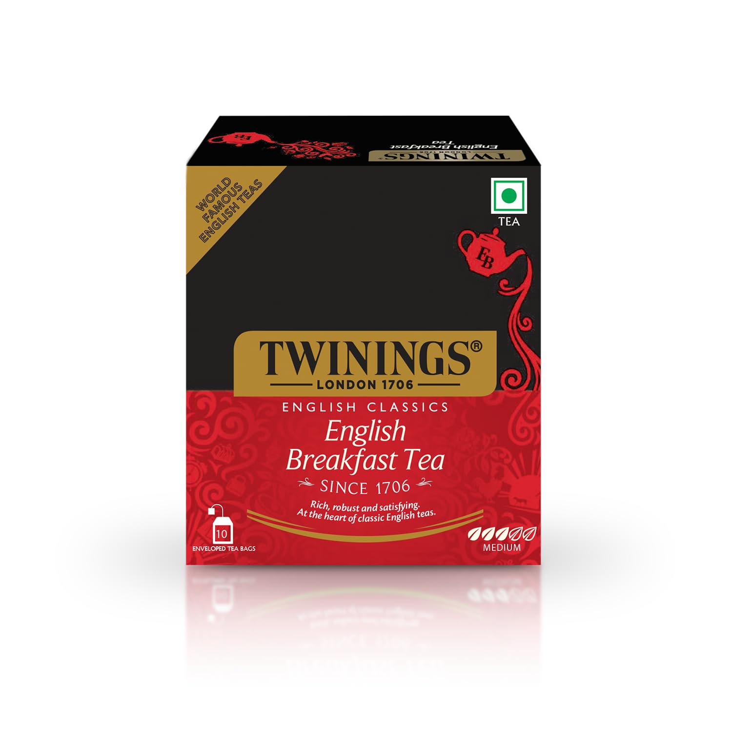 Twinings English Breakfast Tea | Golden, Well Rounded & Full Bodied Black Tea | 40 Biodegradable Tea Bags — view 12