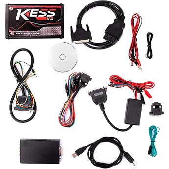 Qiilu ECU Car Diagnostic Scanner Tool KESS V2 V5.017 ECU OBD2 Programming Tool Unlimited Token Car Diagnostic Tool