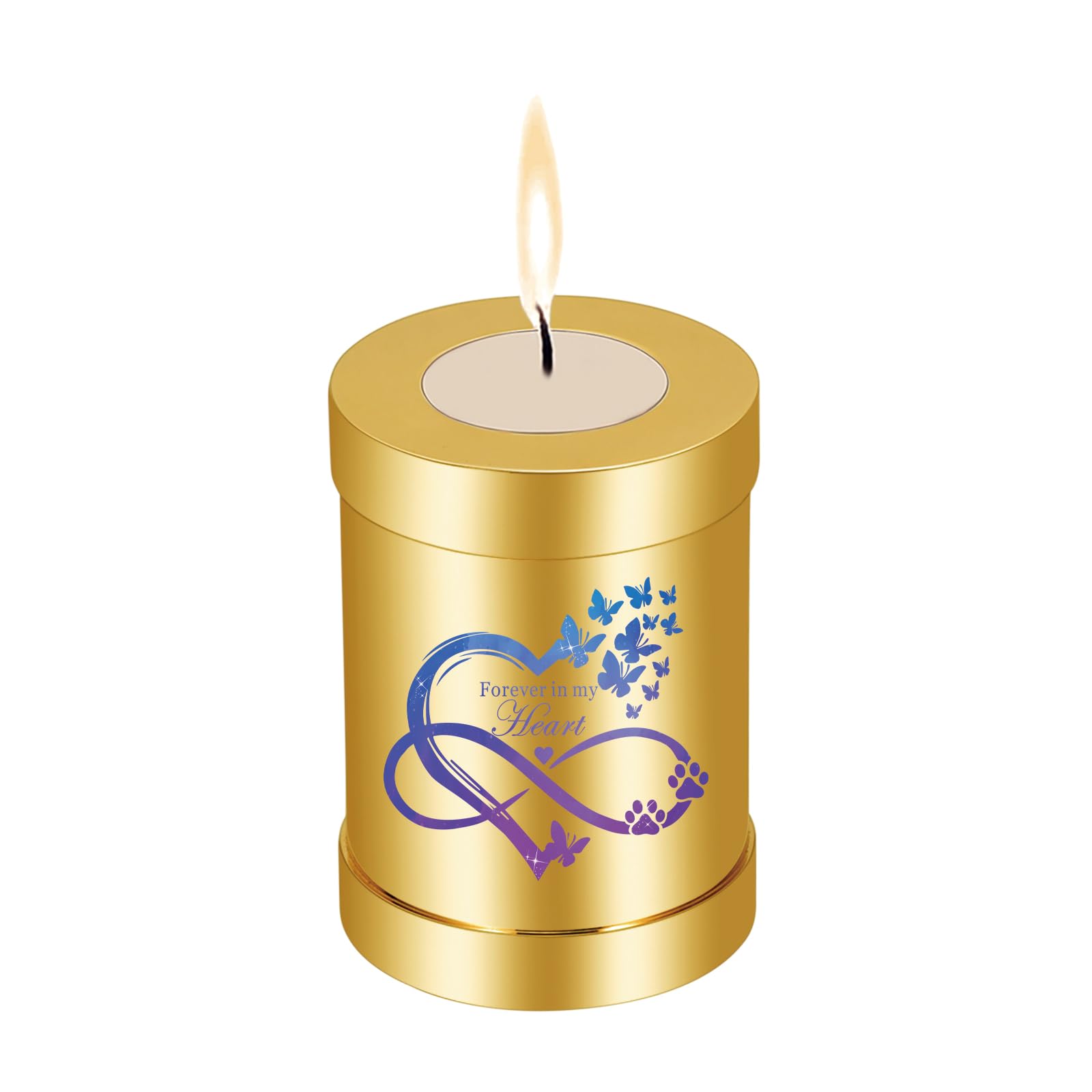 QGJNSGC Small Urn Dog Human Urn Cremation Ash Candle Holder Memory Gift Memorial Light Gravestone Dog Keepsake Pets Memorials Grave Light