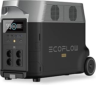 Générateur d'énergie portable Ef Ecoflow Delta Pro Batterie pour la maison extensible 3,6 kWh - 25 kWh, grande sortie CA 3600 W, générateur solaire d'énergie de secours pour les logements, voyages