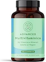 Multivitaminico Completo | con 26 Vitamine e Minerali | Integratore Multivitaminico Donna e Uomo | Vitamina B, A, C, D3, K, Calcio, Magnesio e Potassio | 180 Compresse Vegane | Alpha Foods